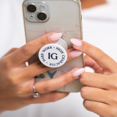 Hard Work High Character Pop Sockets