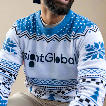 Office Holiday Sweater- Blue