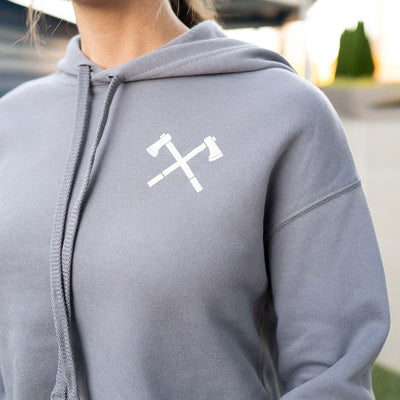 Crop Top Kelly Sweatshirt- Storm